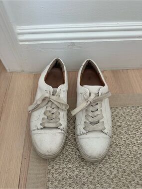 Frye White Leather Sneakers | Size: 8.5